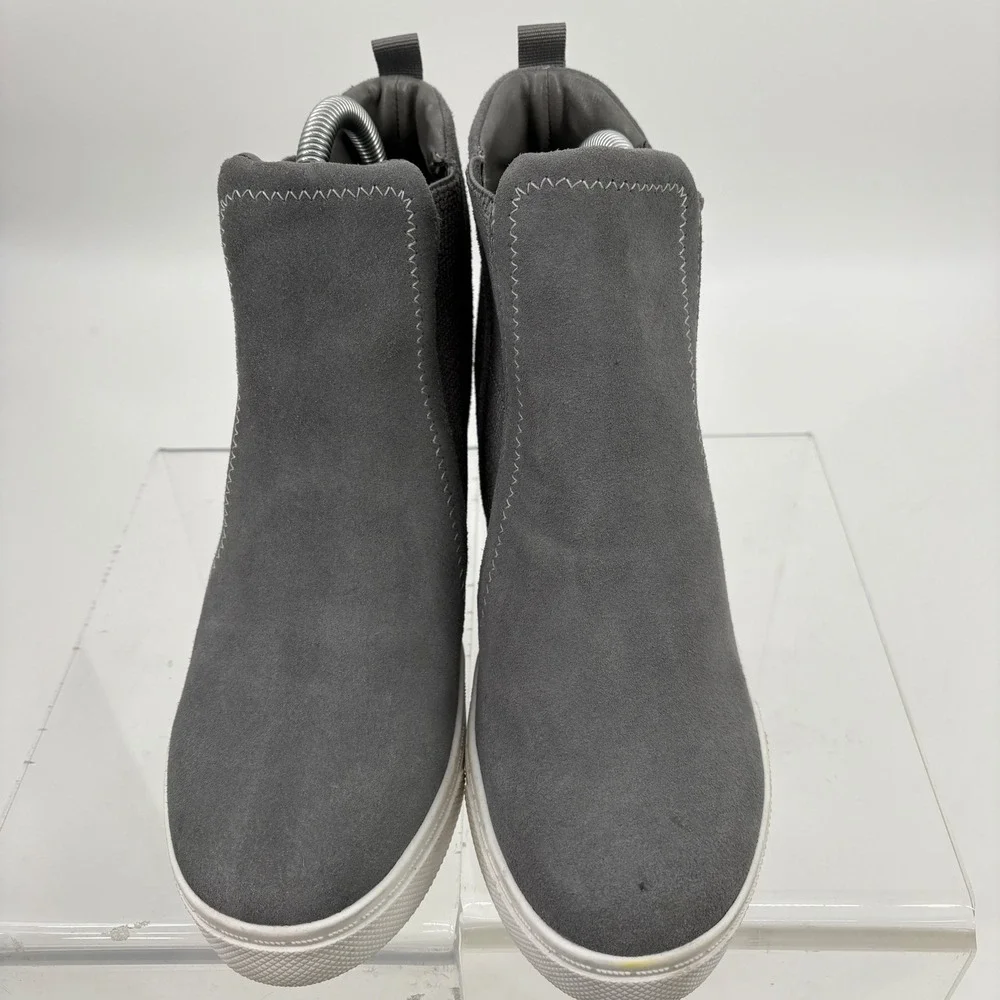 Steve‎ Madden Leo hidden wedge sneakers grey 7.5 Comfort pull-on
